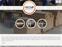 Tablet Screenshot of firedupcorporation.com